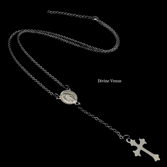 Rosary Necklace | Stainless Steel Jewelry - Picture 4 of 6